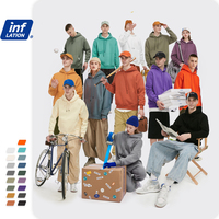 Inflacja 2020 jesienne męskie grube polarowe bluzy Hip Hop czyste bluzy grube aksamitne tkaniny zimowe bluzy 167W17